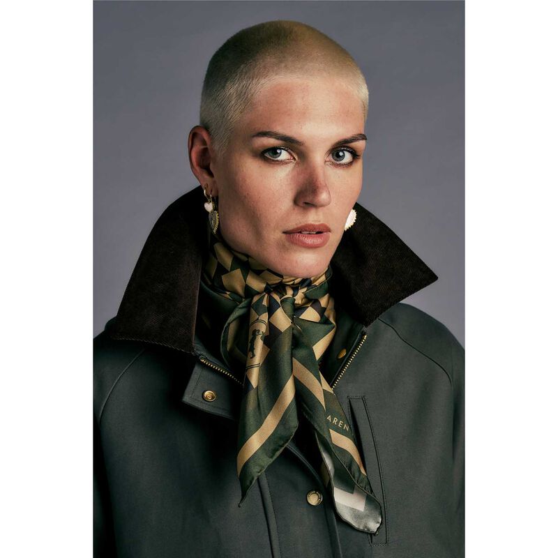 Karen Walker Monogram Large Check Classic Scarf image number 1